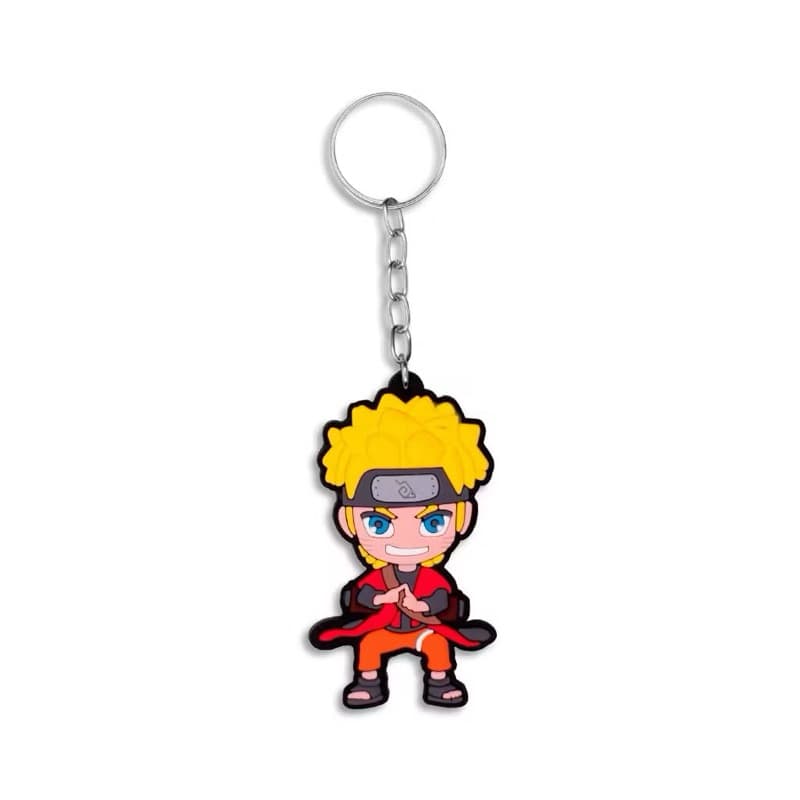 Kit 12 Unidades Chaveiro de Borracha Naruto Sennin