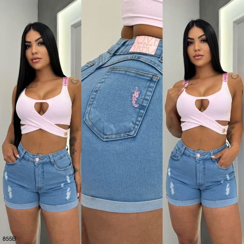 SHORTINHO JEANS PIMENTA ORIGINAL 🌶