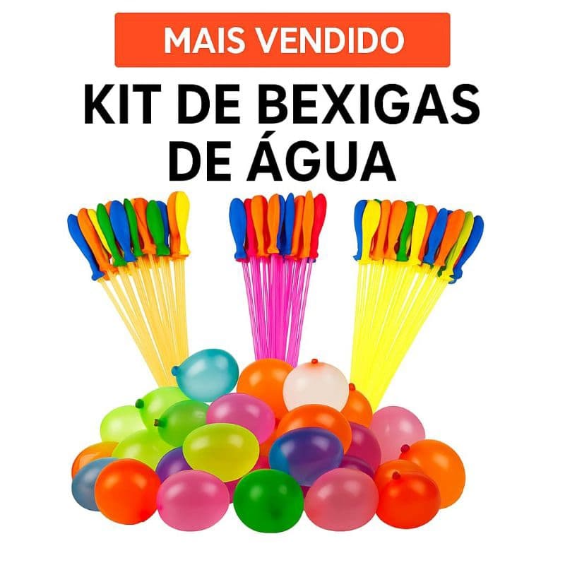 Kit 222 Balões de Agua - Bexiga Agua Colorida - Guerra de Bexigas Water Ballons - kit 74 - kit 111 - kit 222 unidades