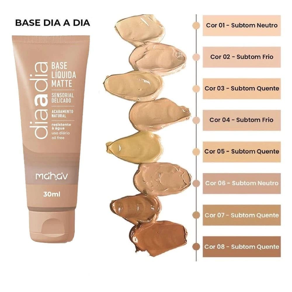 Base Líquida Matte Dia A Dia Mahav