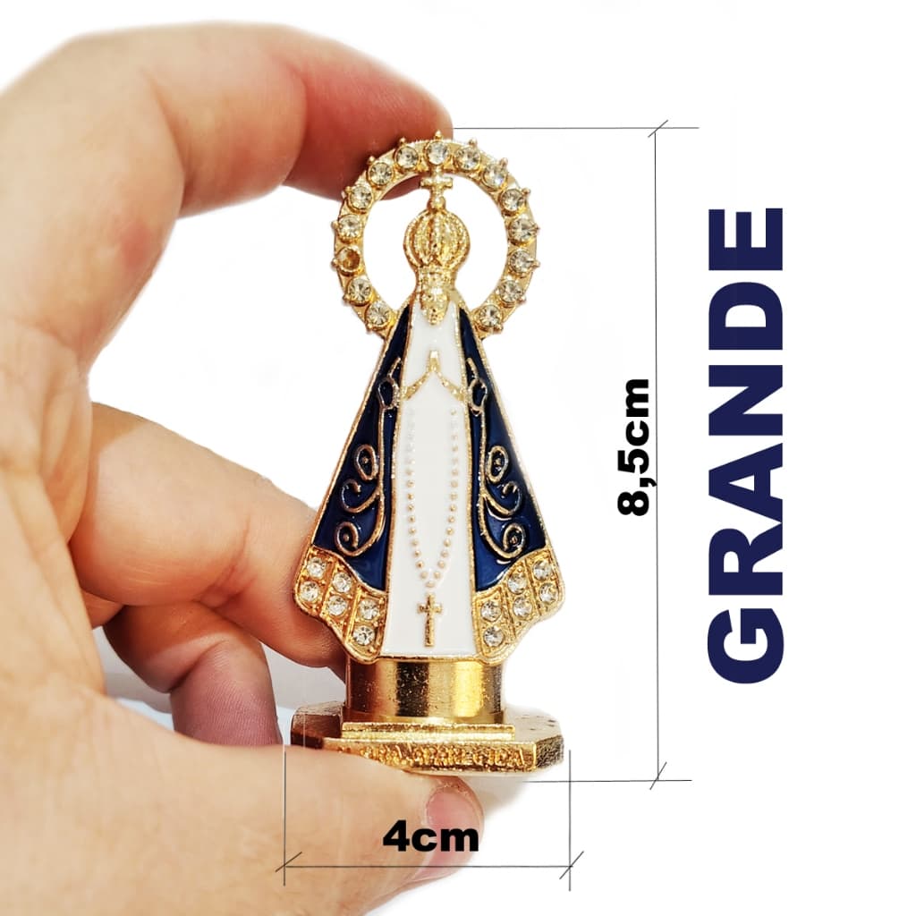 Nossa Senhora Aparecida grande Para Painel De Carro caminhão com Strass