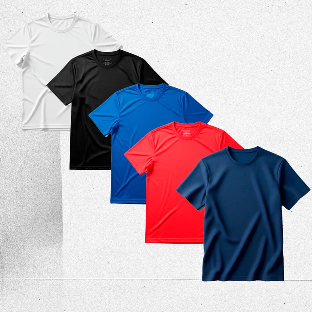 Combo Masculino Kit Camisetas Dryfit 5 Peças Camisa Roupa Kit de Treino E Academia Promoção Especial Envio Rapido
