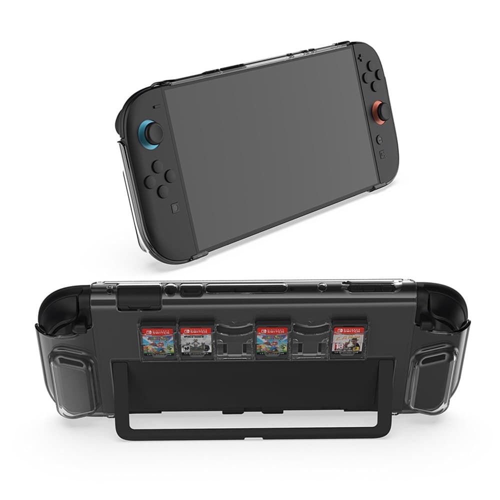 Estojo Case Acrílico Grip p/ Switch 2 com 6 porta cartuchos