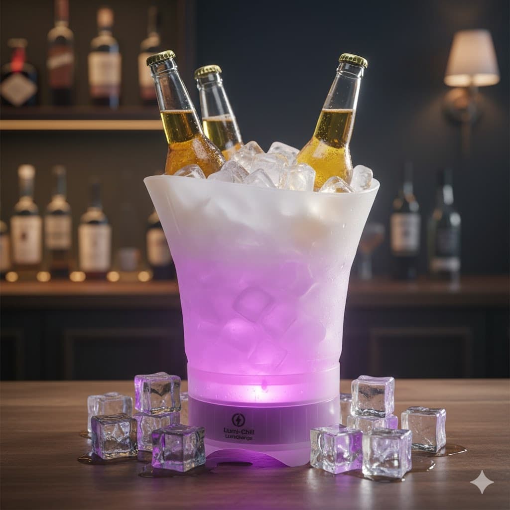 Balde Bluetooth Led Portátil 5L Festa Dobrável