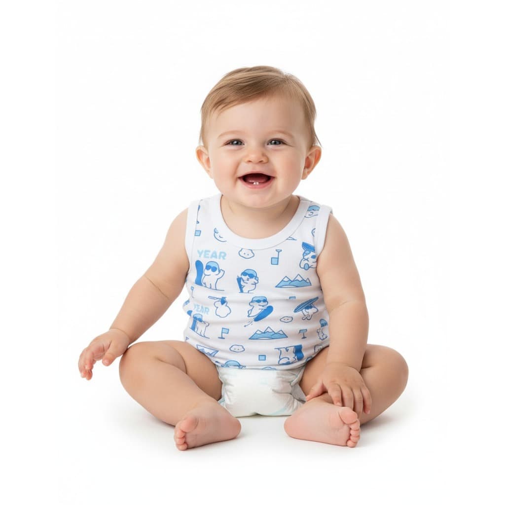 Kit  Camiseta Regata Verão Malha Fria  bebe menino e menina 1 a 3 Anos