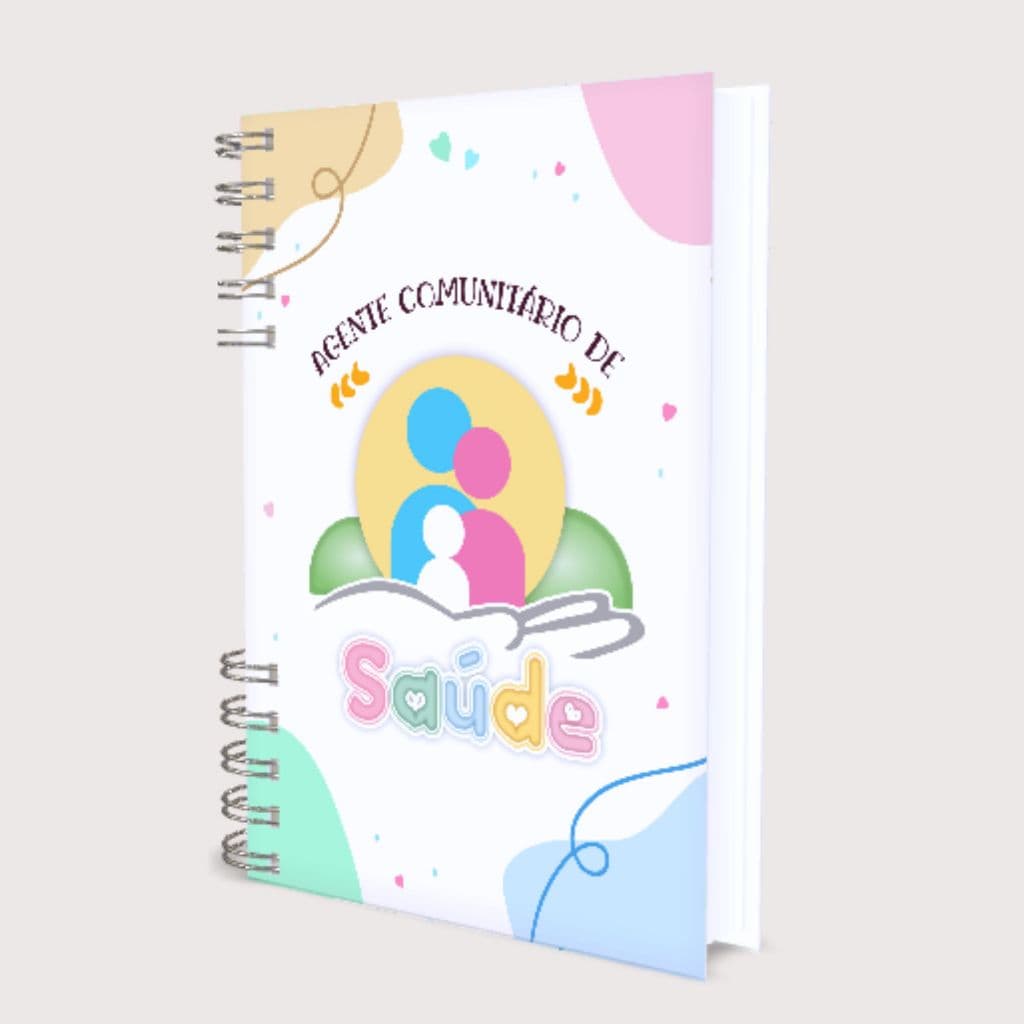 Agenda Agente Comunitário De Saúde/ Caderno Agenda Área da Saúde Personalizado 366 Páginas Capa Dura ENVIO RÁPIDO