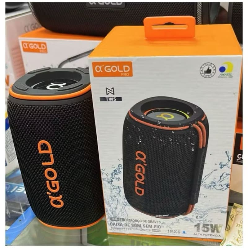 CAIXA DE SOM SM-33 AGOLD 15W