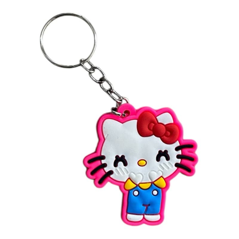 Kit 12 Unidades Chaveiro de Borracha Hello Kitty