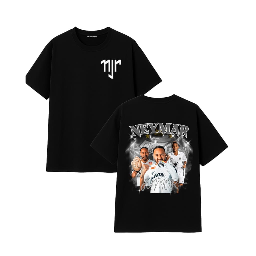 Camiseta Neymar Jr Santos – Estilo Streetwear Futebol NJR | Unissex Premium Inspirada no Craque