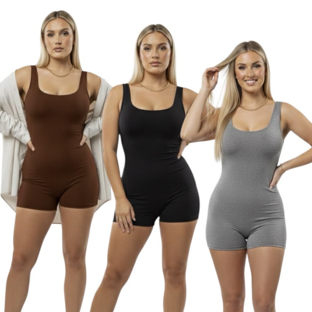 Kit Macaquinhos Suplex Feminino Academia Atividade Física Pilates Casual Versátil Confortável