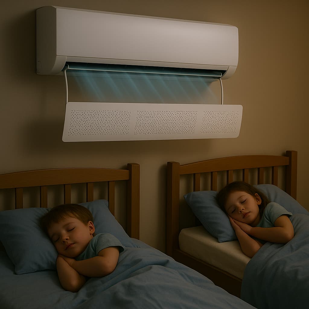 defletor suporte para ar condicionado - branca modelo split ate 103 cm