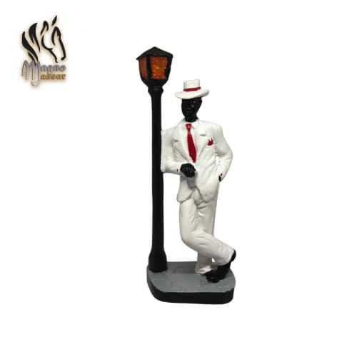 Escultura Zé Pilintra Estátua Estatueta Imagem Orixá Para Decoração Umbanda Candomblé 15cm