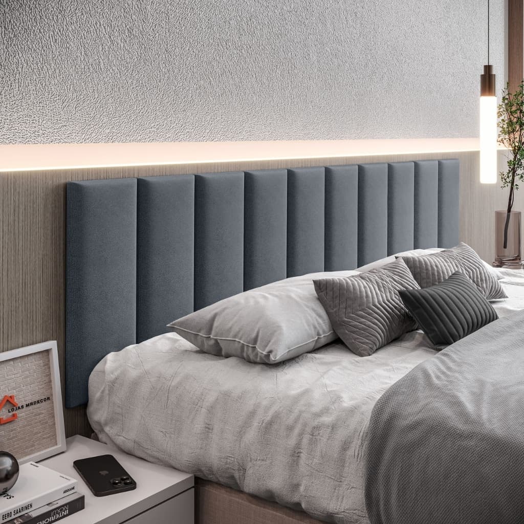 Kit Cabeceira Modular Estofada Cama Solteiro Casal Queen King - ENVIO IMEDIATO