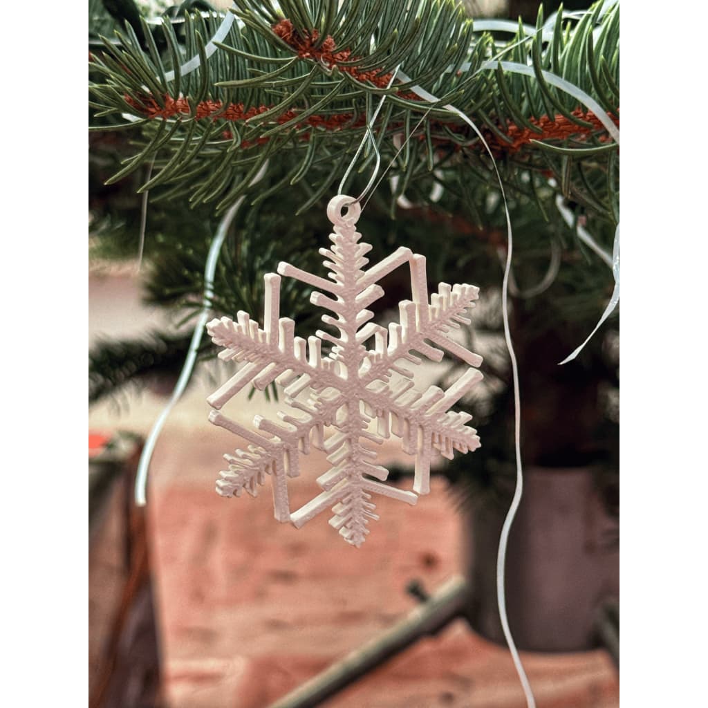 Kit Enfeites de Natal Floco de Neve 3D – Kit com 5 Pares em Cores Variadas