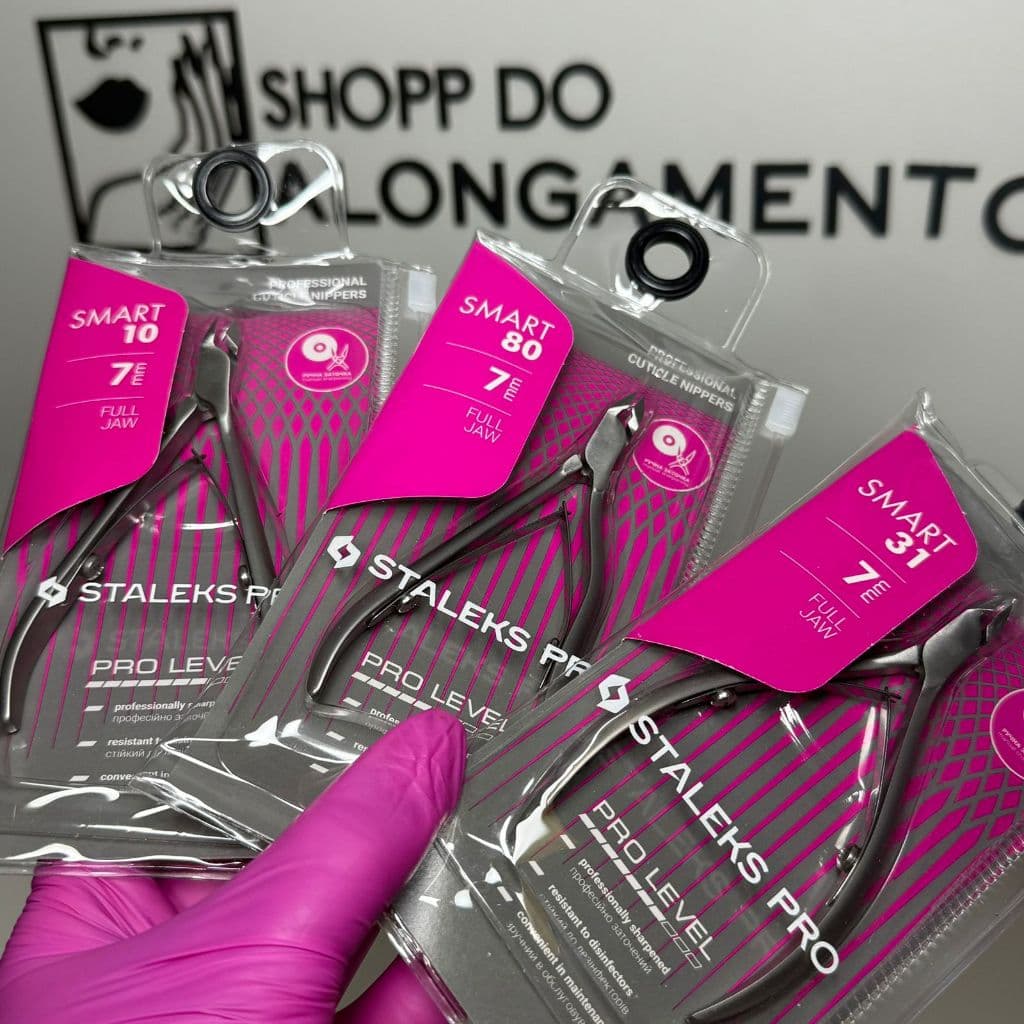 Alicate Staleks Profissional de Cutículas Pro 10-7  / 31-7 / 80-7 / 100-9 - Linha Smart - ORIGINAL