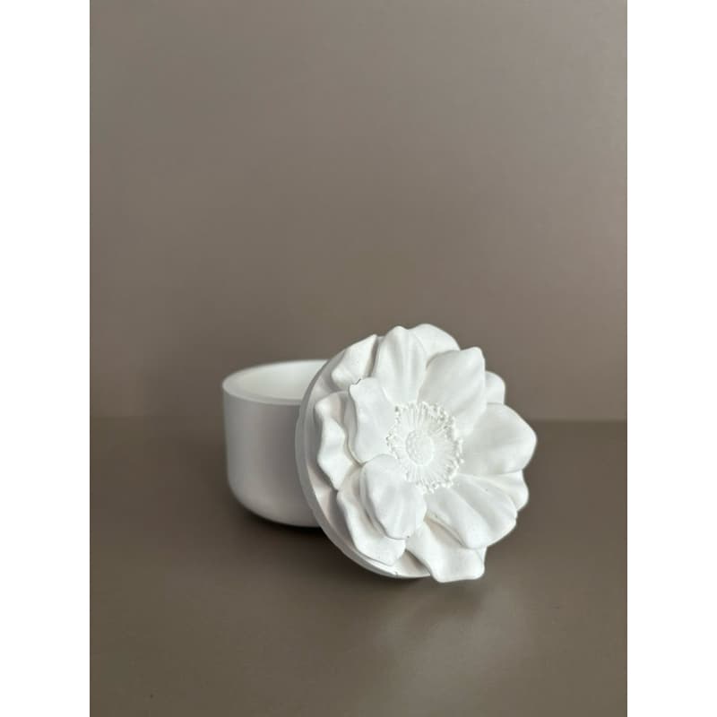 Porta joia luxo flor decoração penteadeira quarto gesso