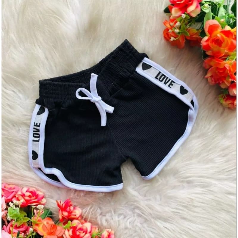 Short esportivo menina, Short Malha leve, Short com elástico, Short Menina.