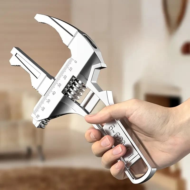 Chave Hidráulica e Inglesa Chave Multifuncional Ajustável para Banheiro Ideal para Torneiras e Pias