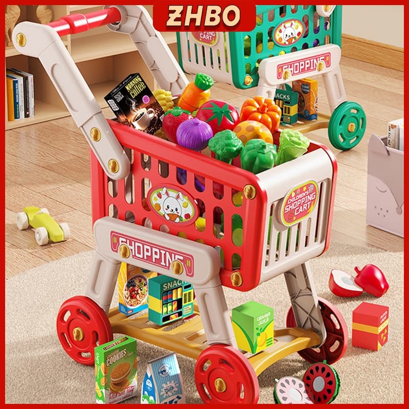 Carrinho De Compras Brinquedo Casa De Brinquedo Simulação Supermercado Cozinha Brinquedos Para