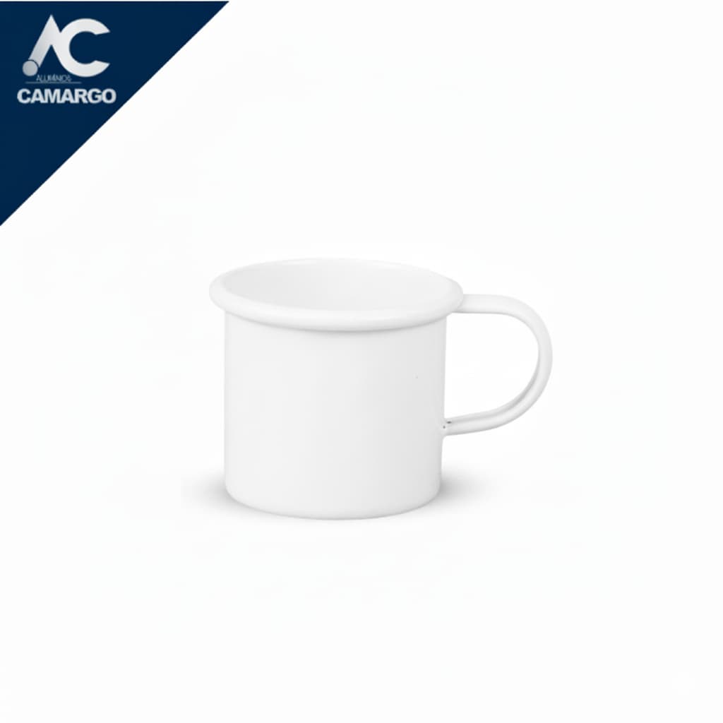 Canecas Alumínio Mini 150Ml Branca Lisa - Charmosa, Versátil e Personalizável