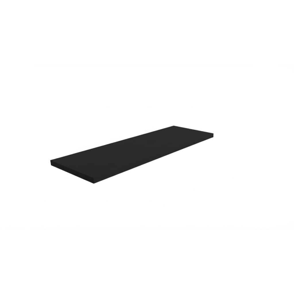 Prateleira Flutuante Preta 120x12 em MDF 15MM com suporte invisível