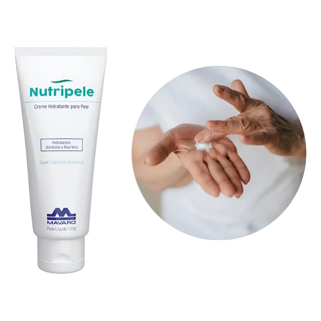 Creme Hidratante Nutripele Regenerador Mavaro Proteção para sua pele Bisnaga 120g