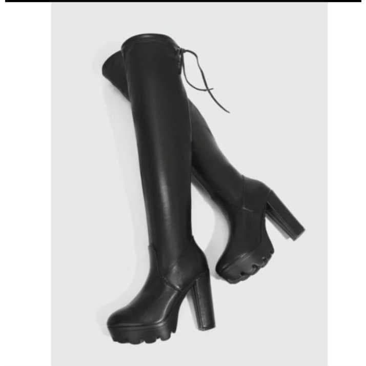 Bota Over The Knee Salto Alto Fashion Estilo Moderno Sofisticada