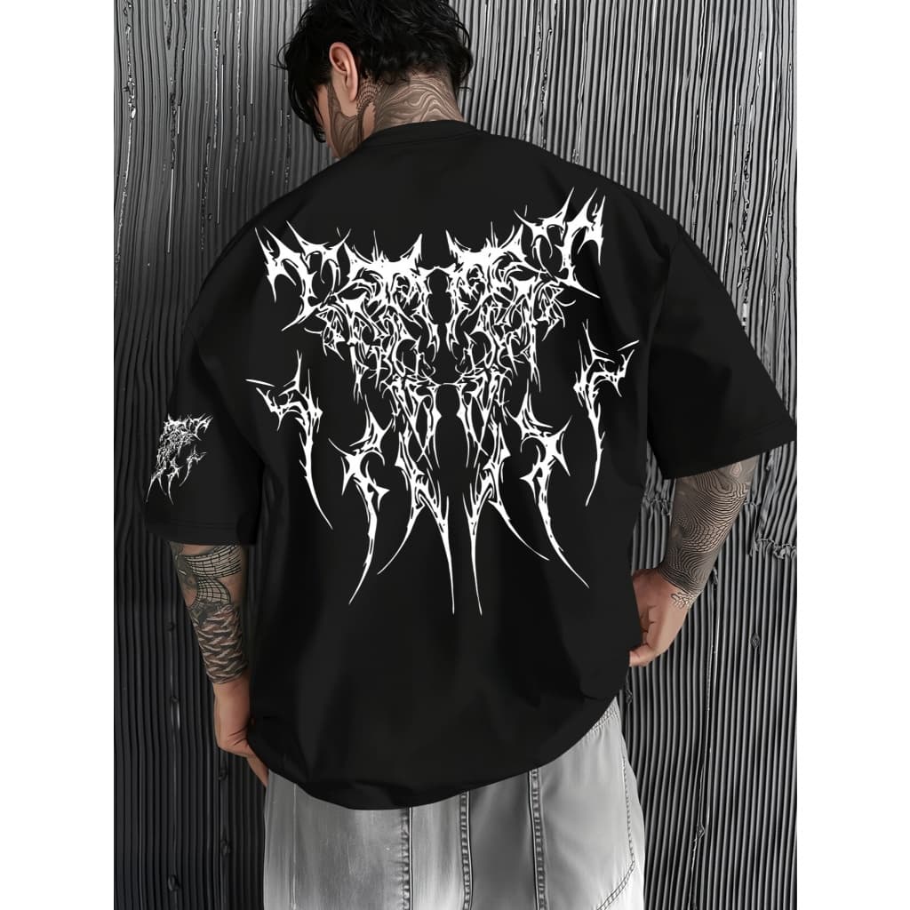 camiseta oversized masculino estilo treino academia 100% algodão premium largo  rabiscos