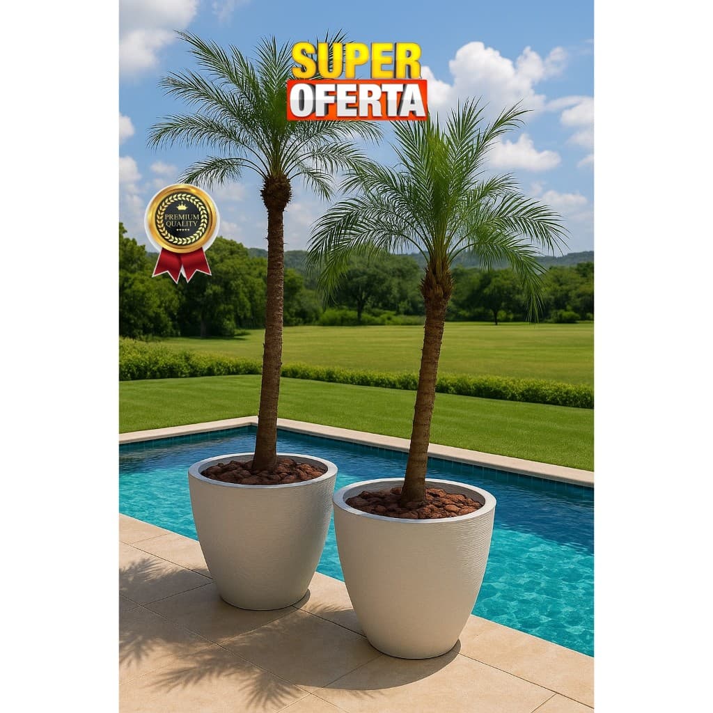 vaso de polietileno para arvores jabuticabeira Palmeiras plantas  flor frutíferas moderno luxo Grande redondo 40x50
