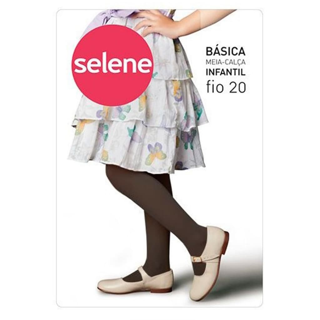 Meia-Calça Infantil Selene Fio 20 Original - Cor PRETO | Conforto, Proteção e Estilo para Meninas