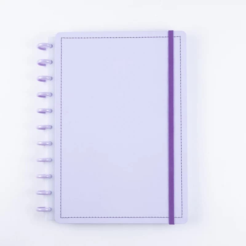 Caderno de Disco Grande Lilás 80 Folhas (Tipo Caderno Inteligente) - DISKÔ