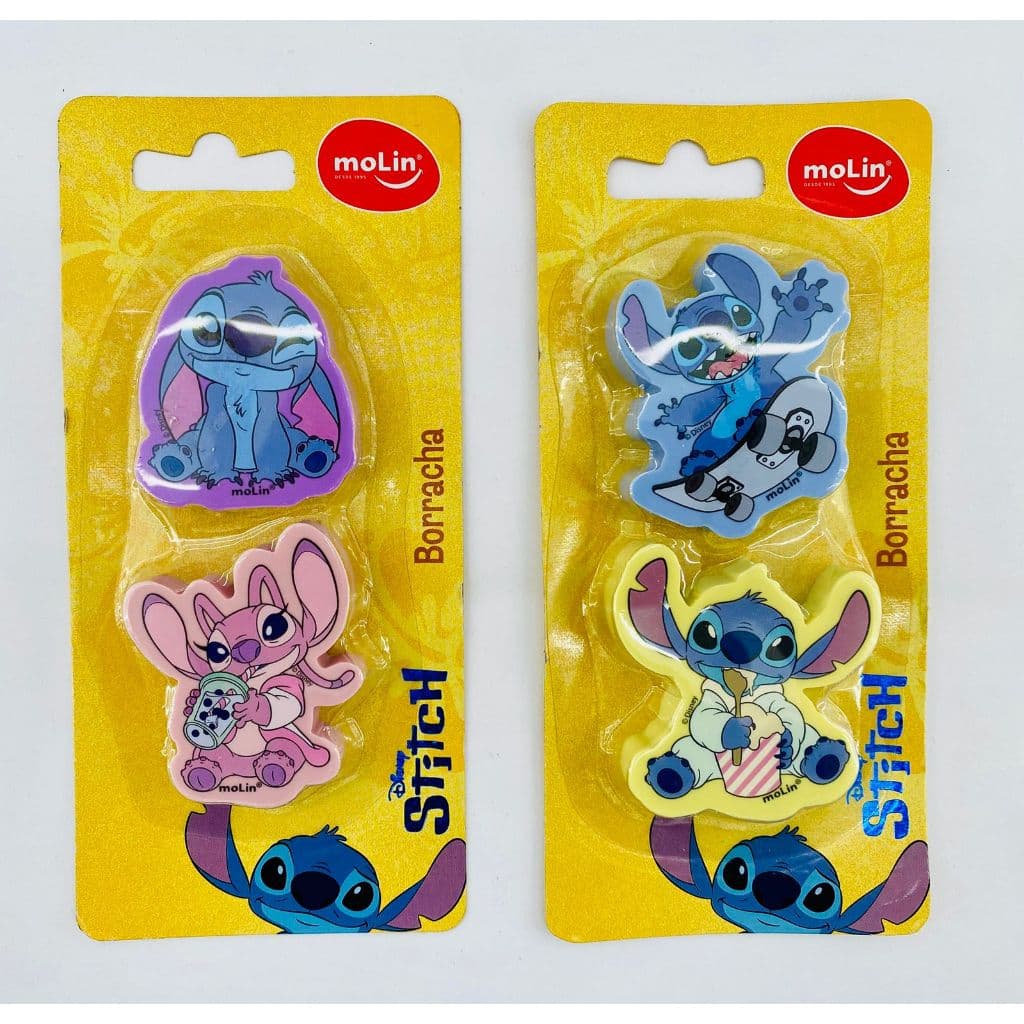 Borracha Escolar Stitch c/2 unidades Molin