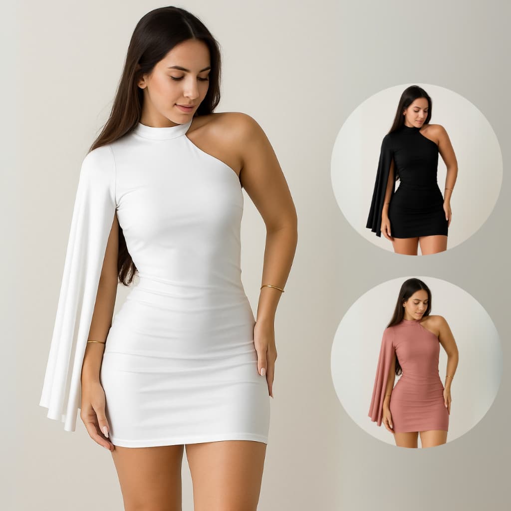 Vestido Feminino Mula Manca Moda Gringa Suplex Vestido De Festa Encorpado