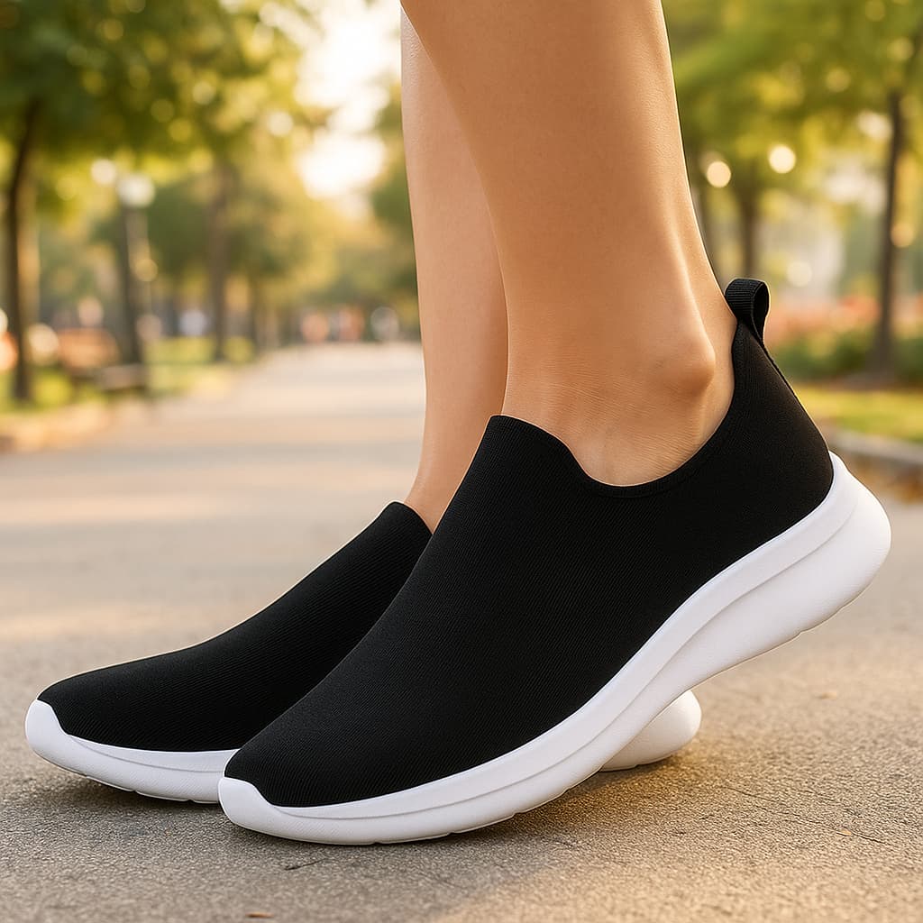 KIt 2 Pares Tênis Feminino Meia Esportivo Casual Corrida Moderno Academia