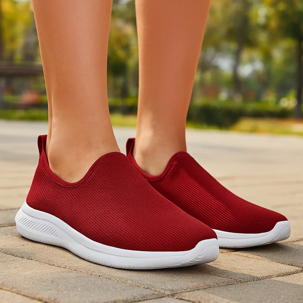 KIt 2 Pares Tênis Feminino Meia Esportivo Casual Corrida Moderno Academia-Promoção