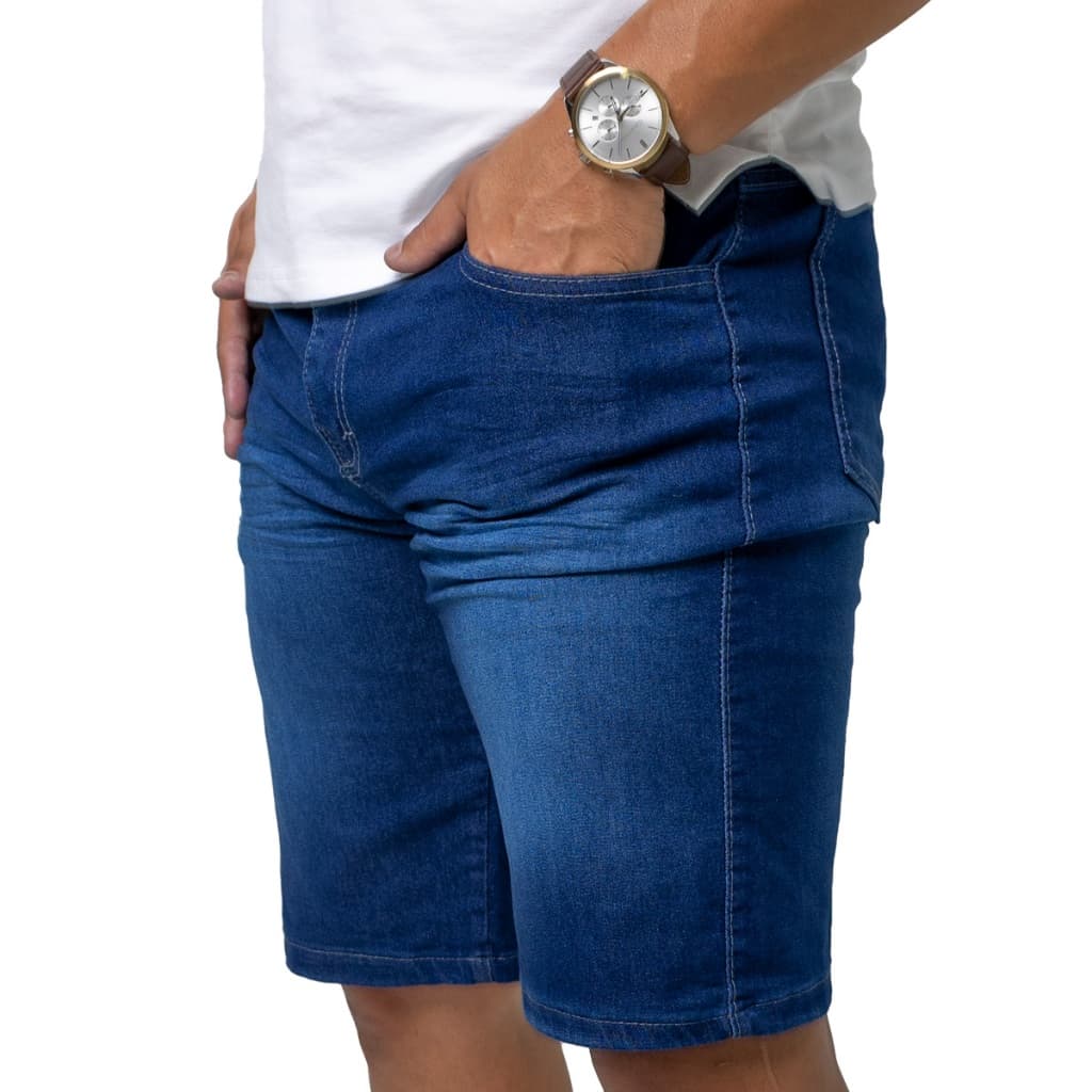 Bermuda Masculina Jeans - Escolha Os Modelos Jeans Masculino de Fábrica Lions Jeans Versáteis Dia dos Pais