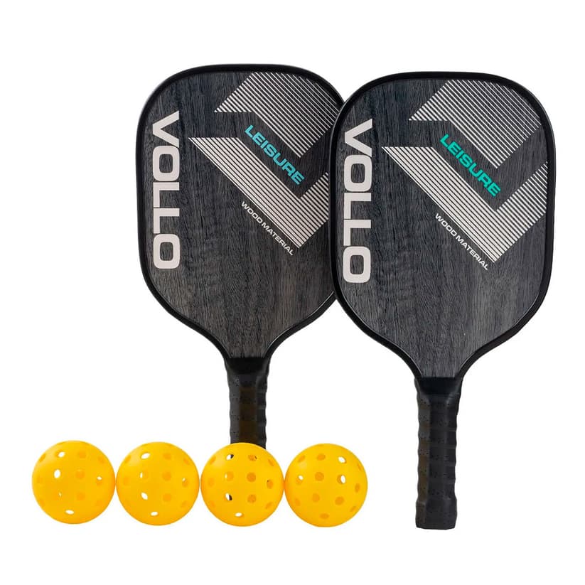 Kit Pickleball Lazer 2 Raquetes 4 Bolas e Bolsa Vollo Original