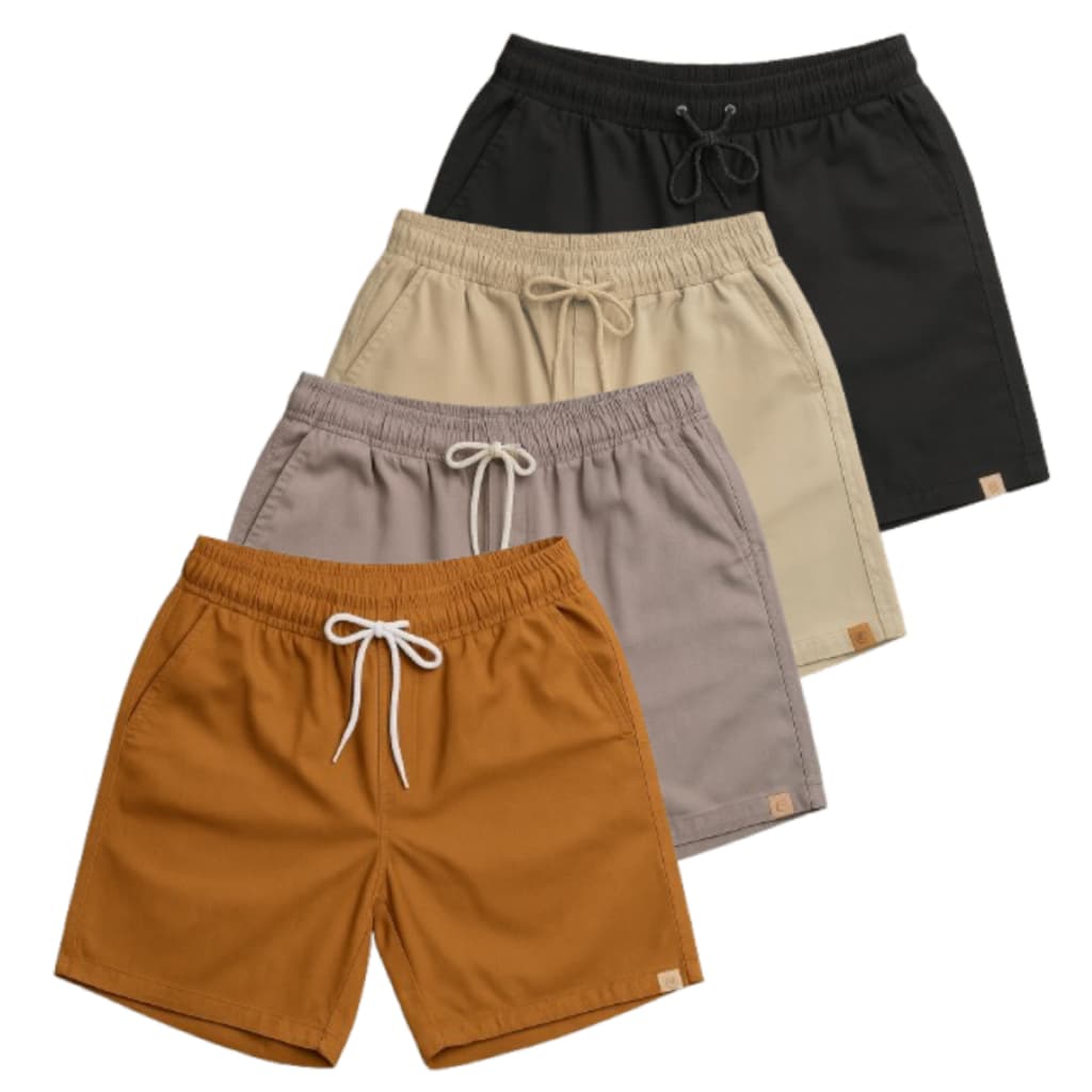 Short Plus Size G1ao G5 Elástico Sarja Mauricinho Bermuda Grande