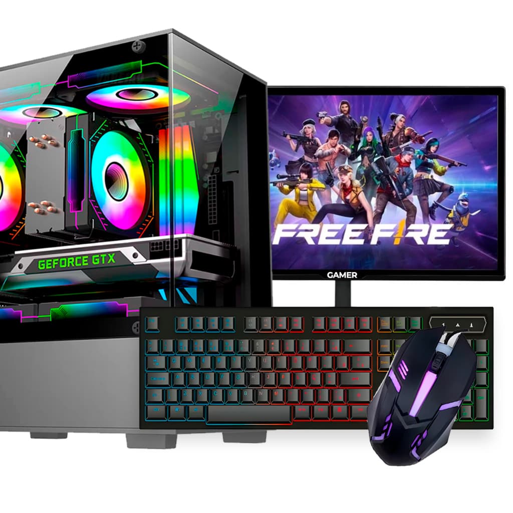 Computador Gamer Intel Core I5 6gb Ram SSD 240GB Gamer GT 210 + Monitor 15"