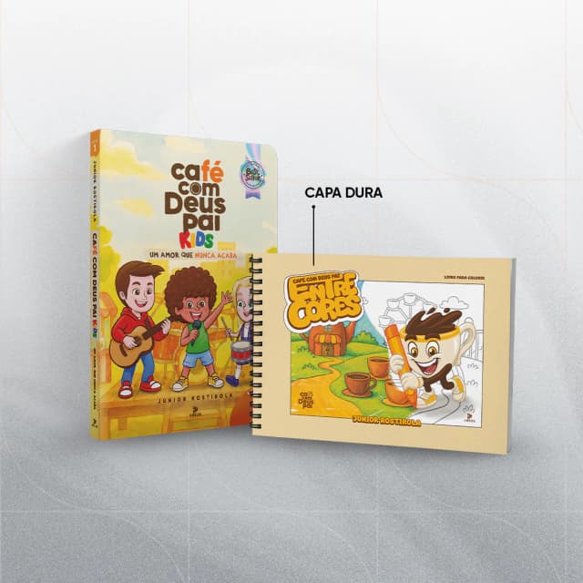 CAFÉ COM DEUS PAI KIDS VOLUME 1 + LIVRO DE COLORIR ENTRE CORES