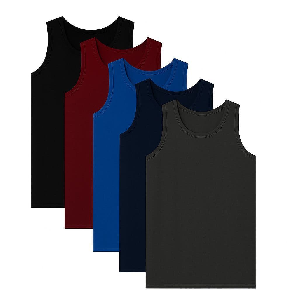 Kit 4 Camiseta Regata Masculina Camisa Básica Lisa Verão Academia Treino Casual