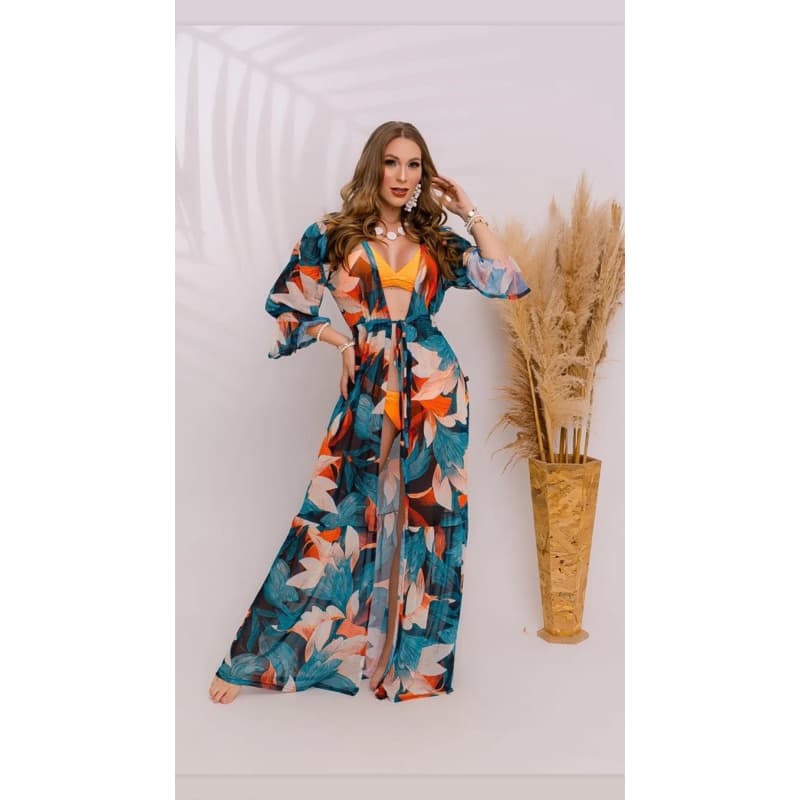 Saída de praia moda praia saida de praia longa canga kanga roupa de praia
