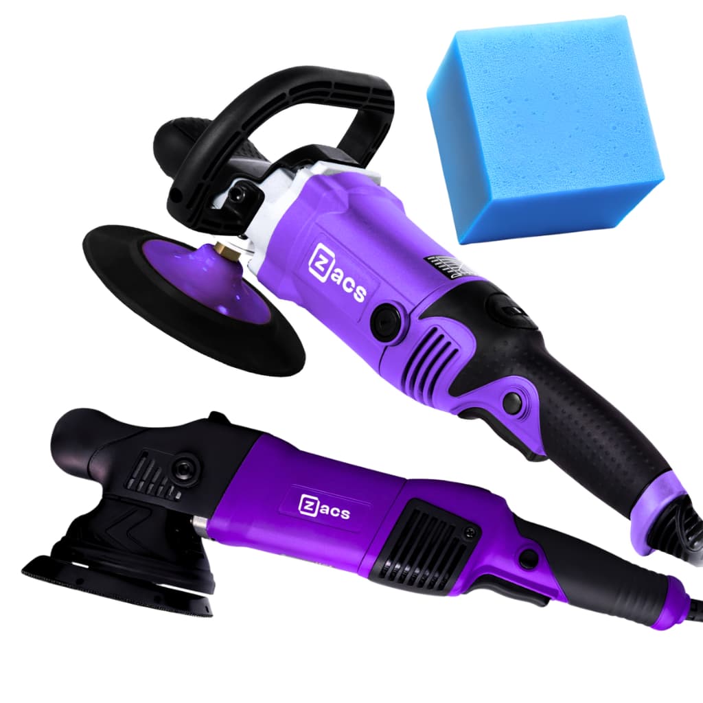 Politriz Rotativa 6 Polegadas + Roto Orbital 5 Polegadas Zacs Polimento Automotivo 110V 220V