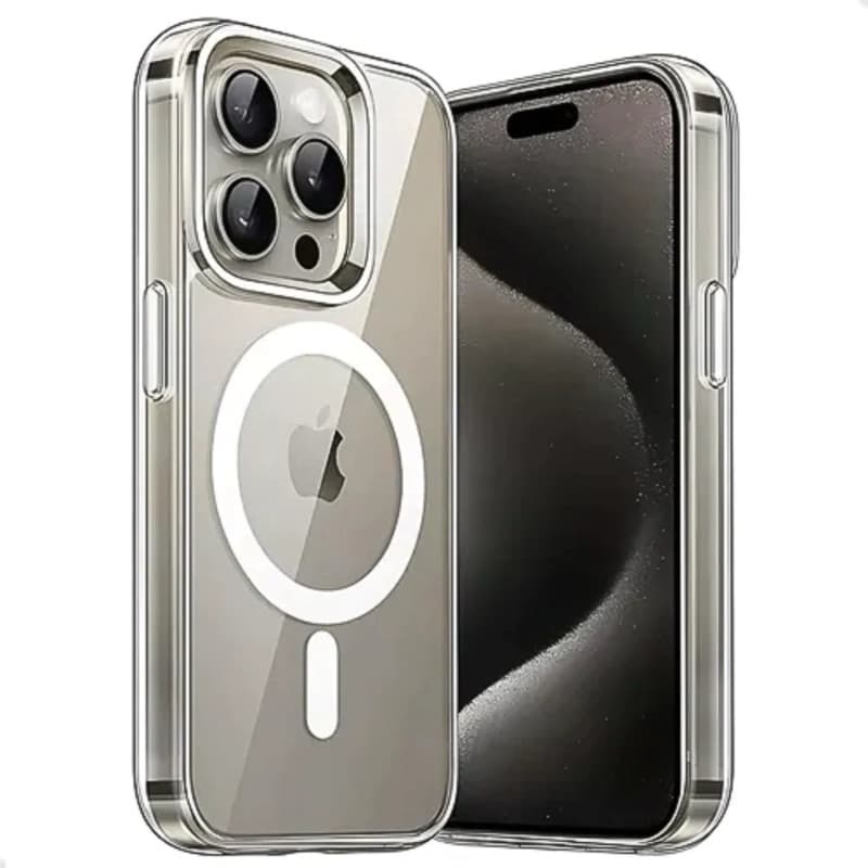 Capa Acrílica Magnética  Resintente Antichoque Magsafe Para iPhone 11 ,12, 13, 14, 15, 16, 17 Pro Plus e Pro Max