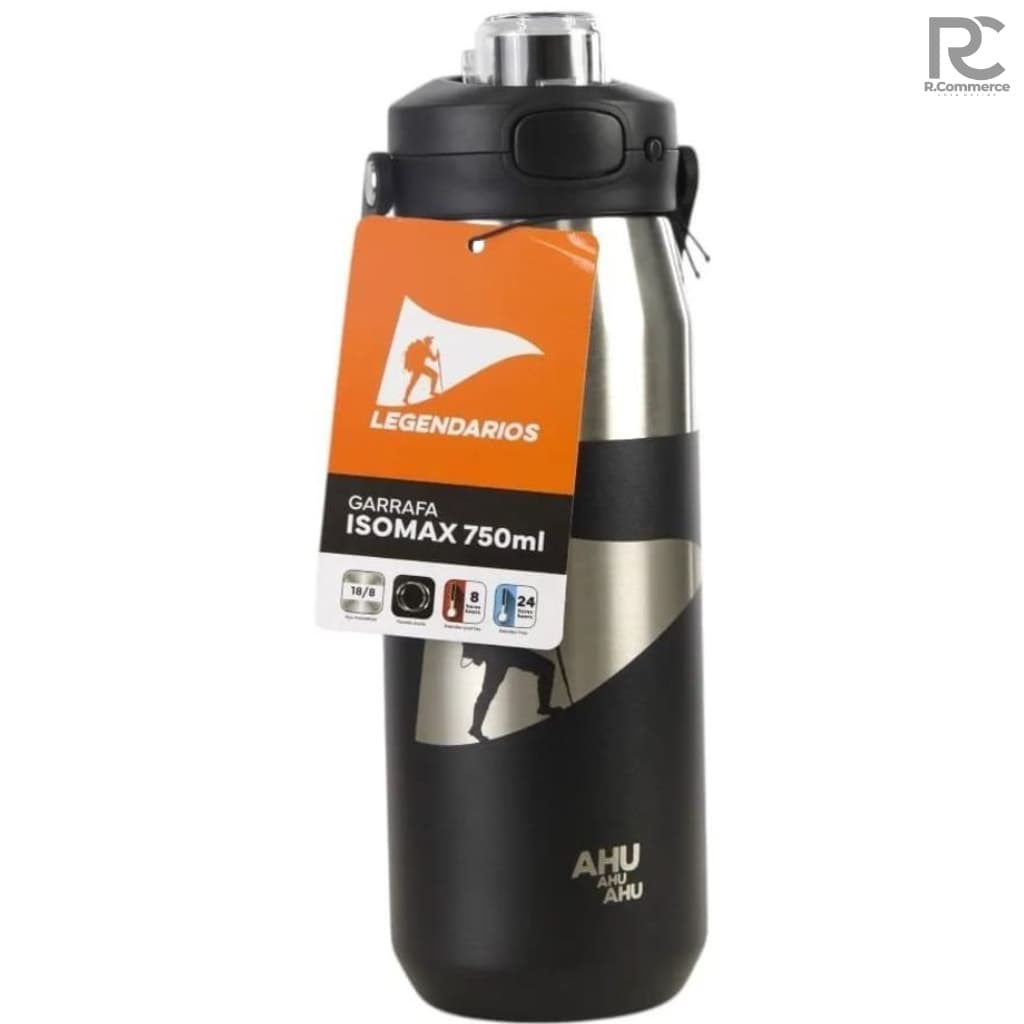 Garrafa Térmica de Água Inox 750ml Legendários Parede Dupla Vácuo Quente Frio Academia Viagem