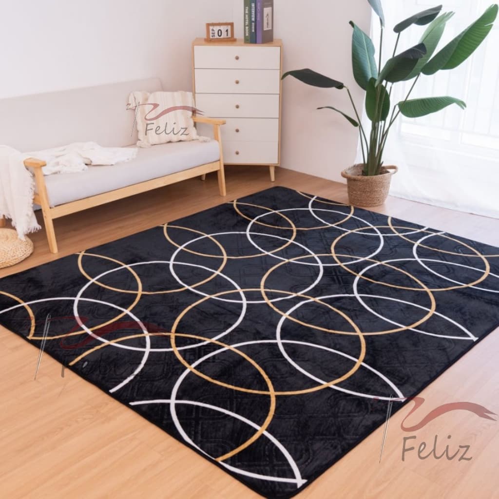 Tapete Grande Geometrico 230cm x 200cm Super Antiderrapante Boa Qualidade!