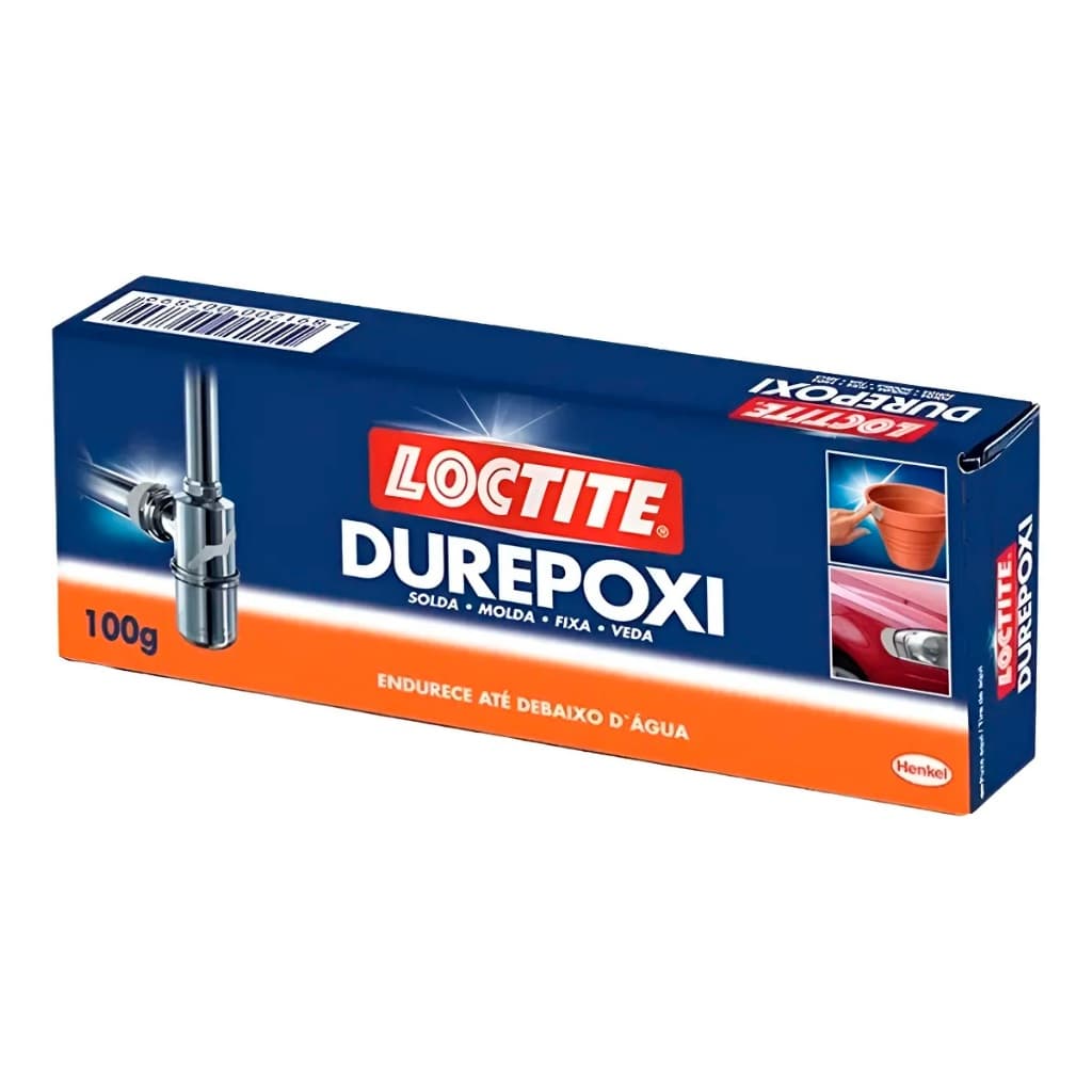 Durepóxi Adesivo Epóxi Massa Loctite 100g / 50g Cola Henkel Original Reparo Molda