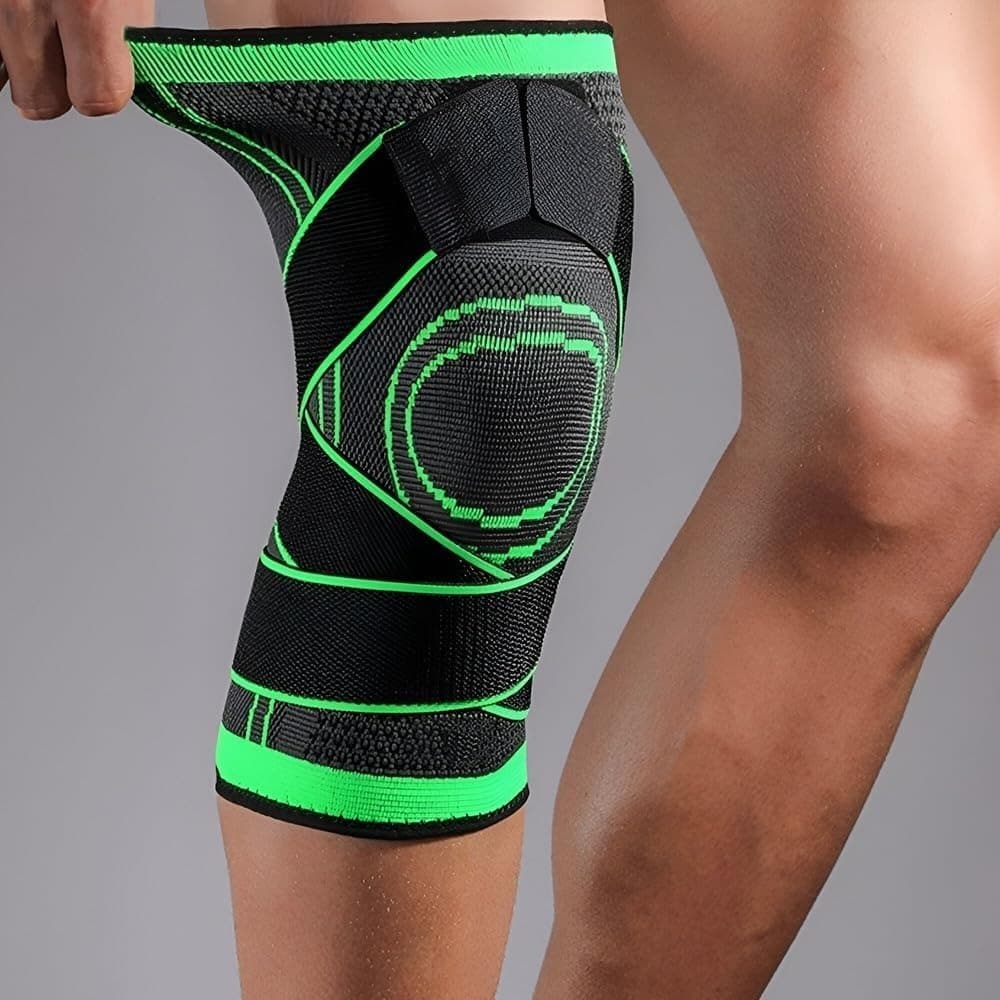 Joelheira Esportiva de Compressão com Suporte Elástico  Proteção para Treinos Corrida e Lesões