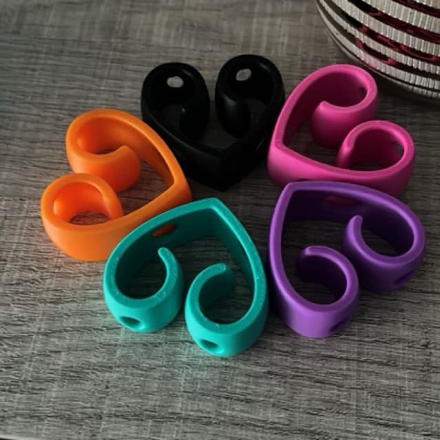 Auxiliar Adaptador para Hashi (palitinhos japoneses) Coração impressão 3D