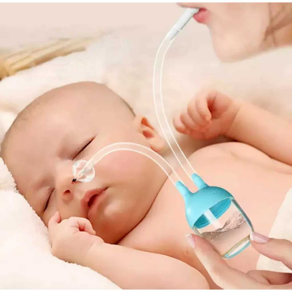 Kit 2 Aspiradores Nasal Infantil para Limpeza de Nariz de Bebê/Higiene e Alivio para o Bebe
